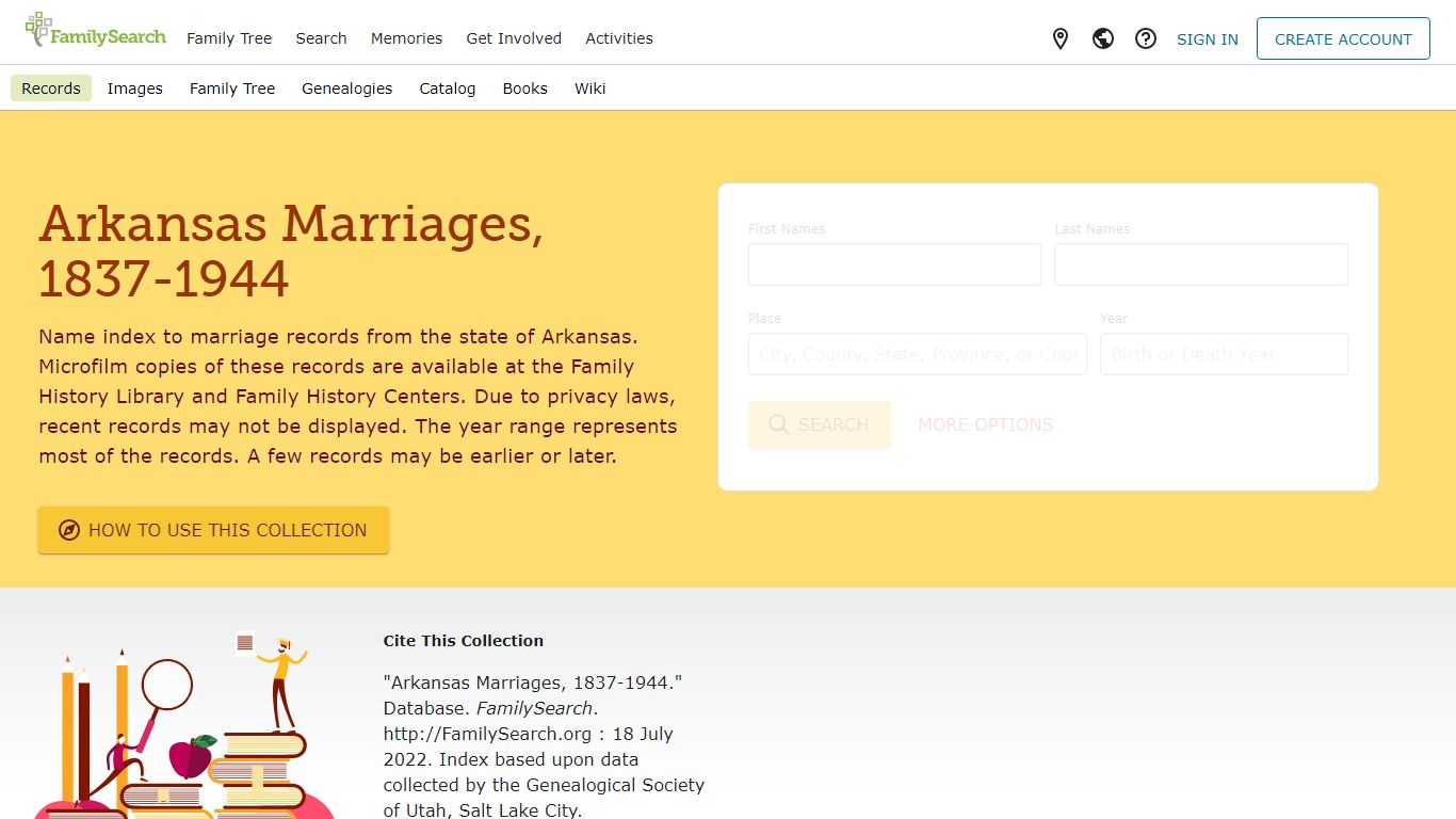 Arkansas Marriages, 1837-1944 • FamilySearch